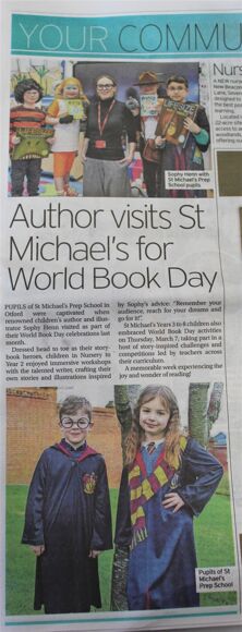 World Book Day Sevenoaks Chronicle Article