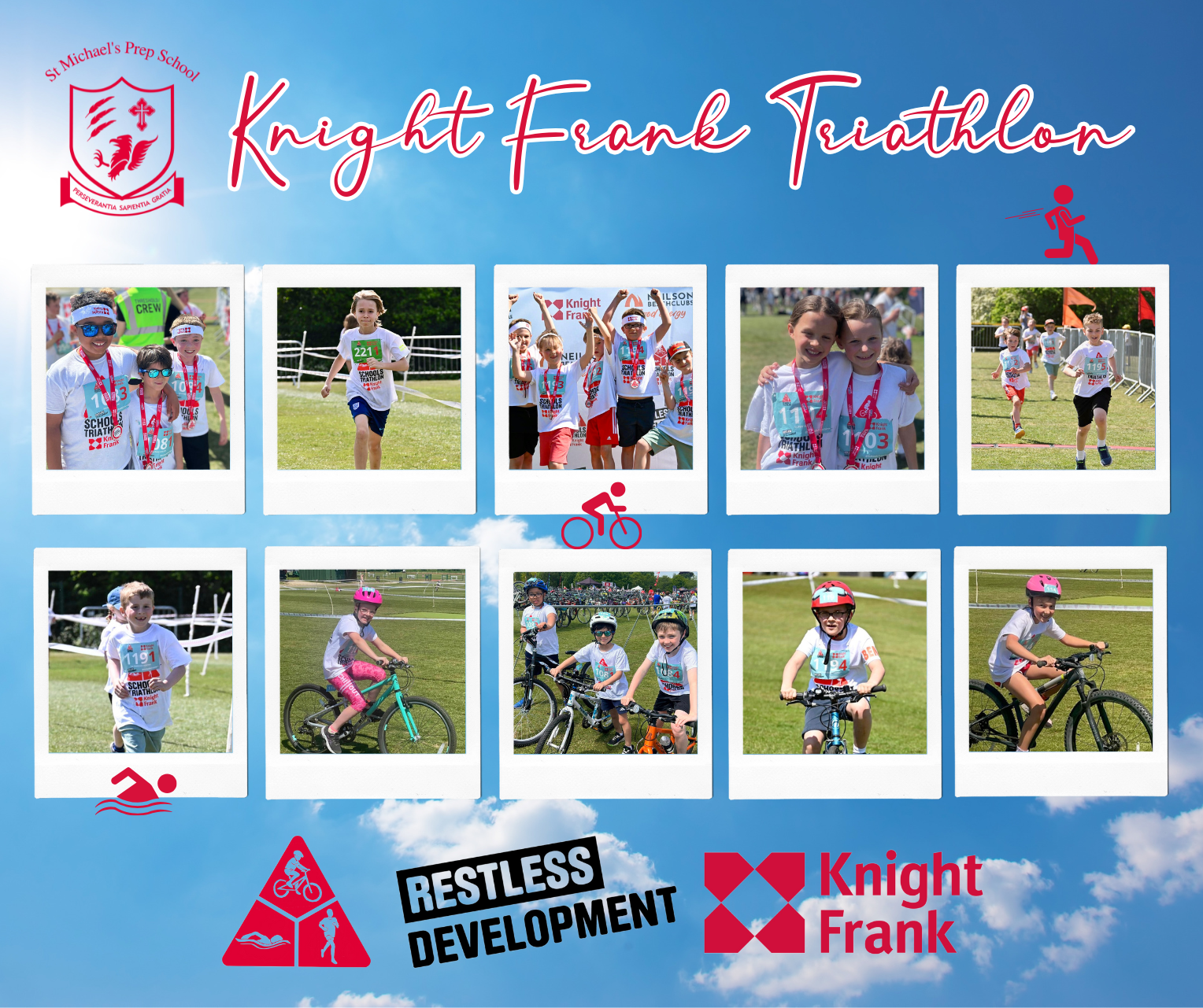 Triathlon collage
