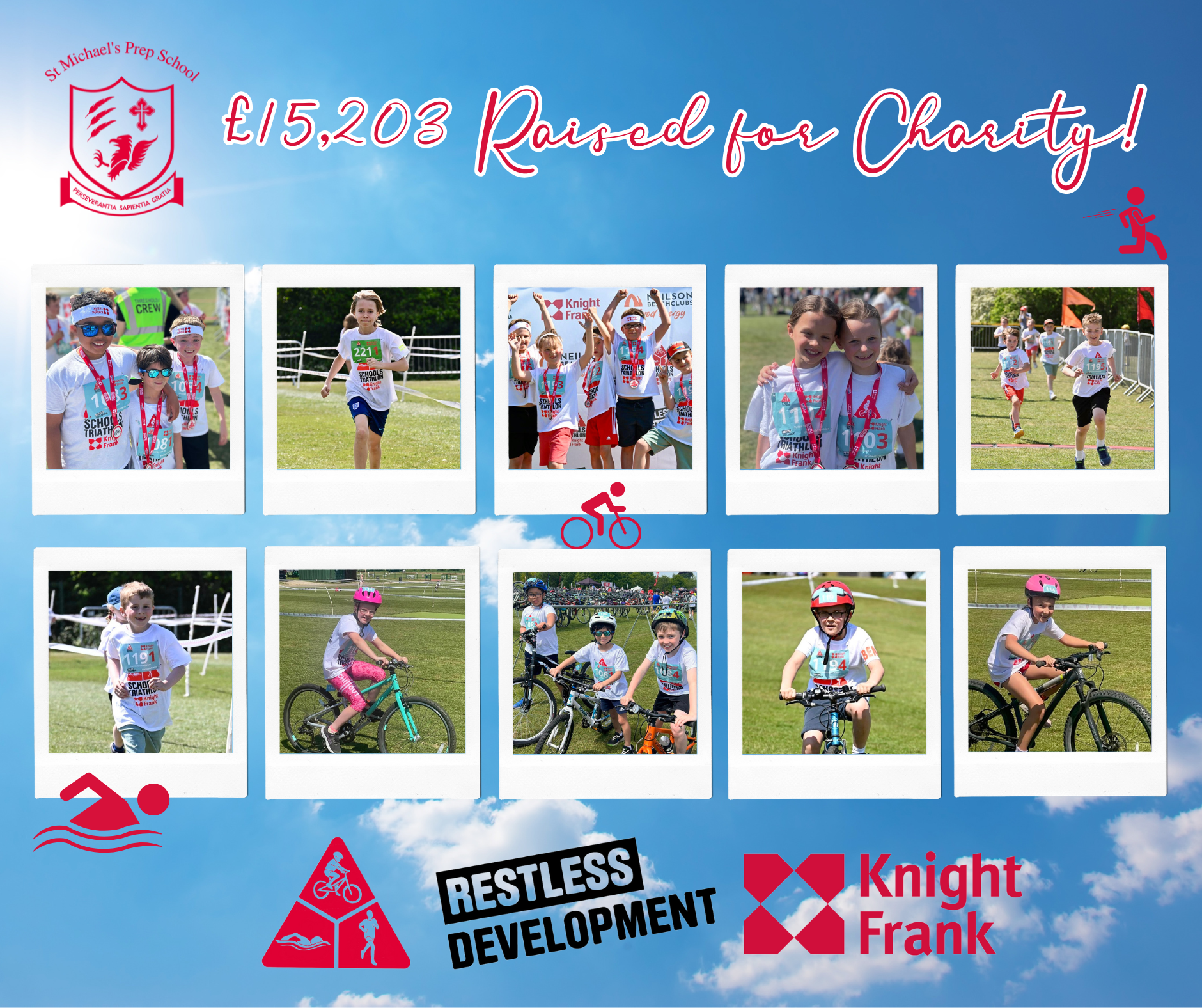 Triathlon collage