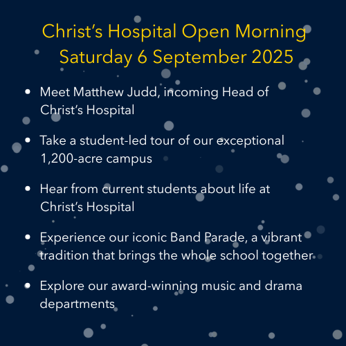 CH   September Open Morning Invitation