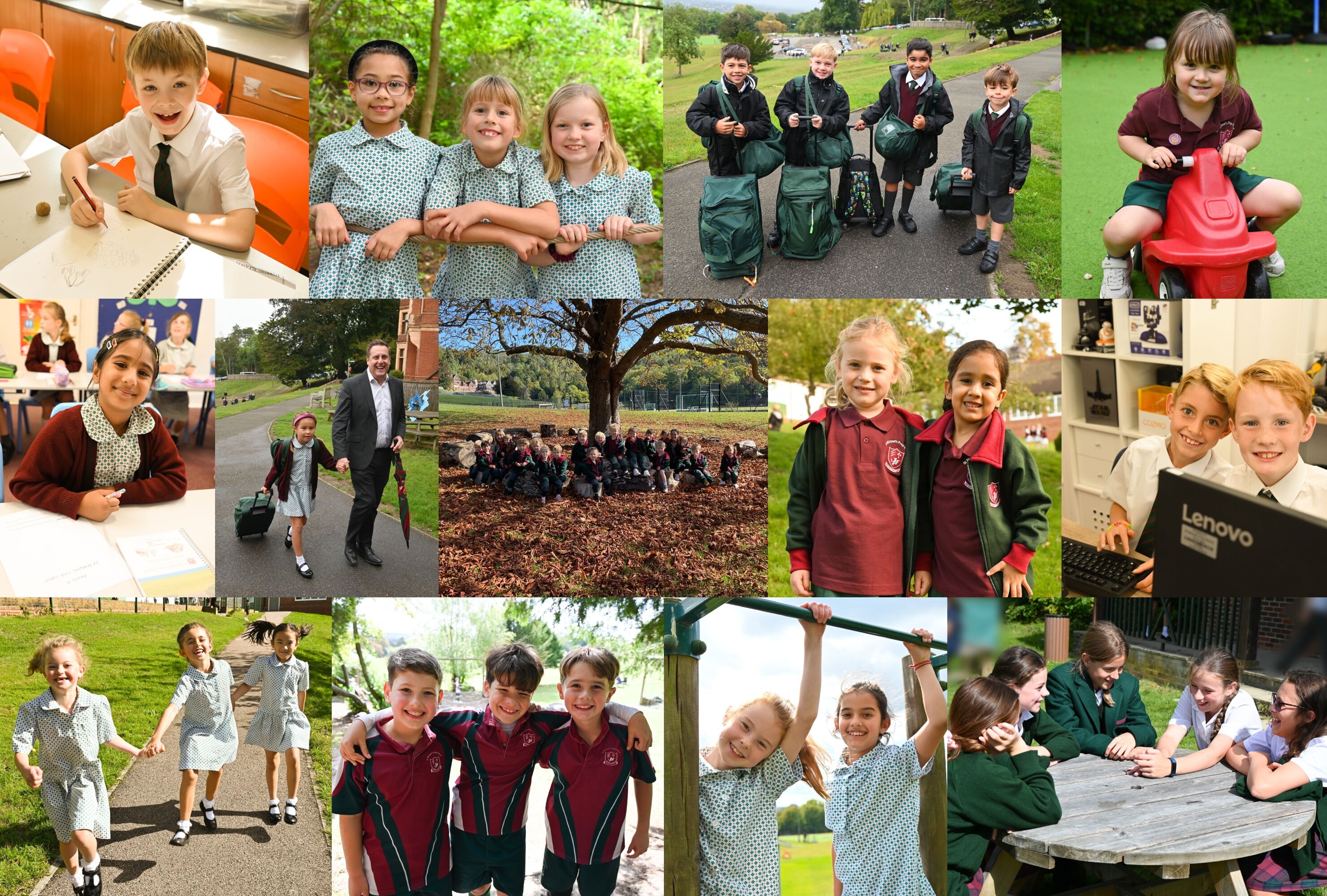 Welcome back collage