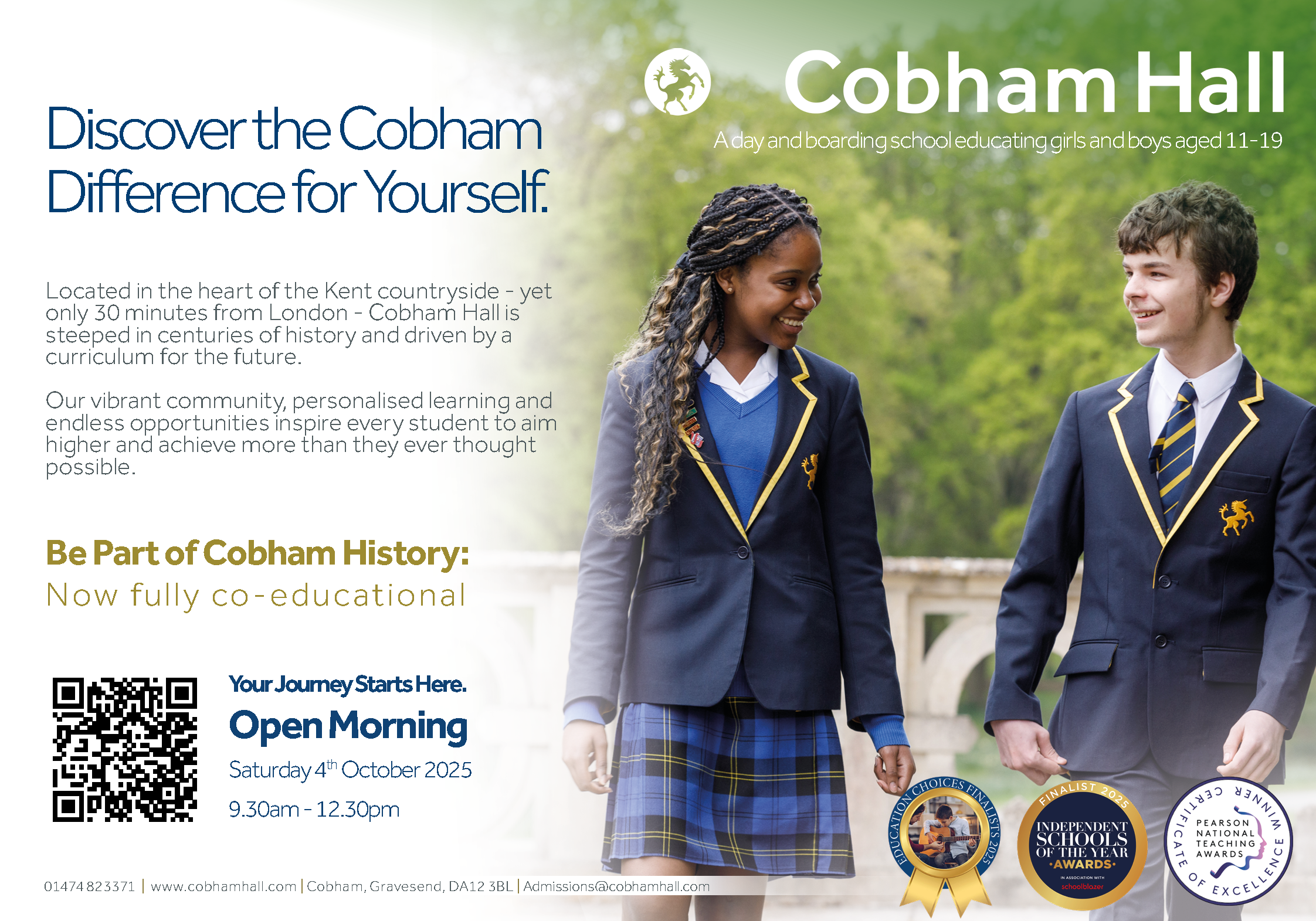 Cobham Hall OM Invite October 2025