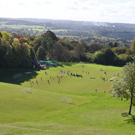 Welcoming primary schools for Community Football Tournament