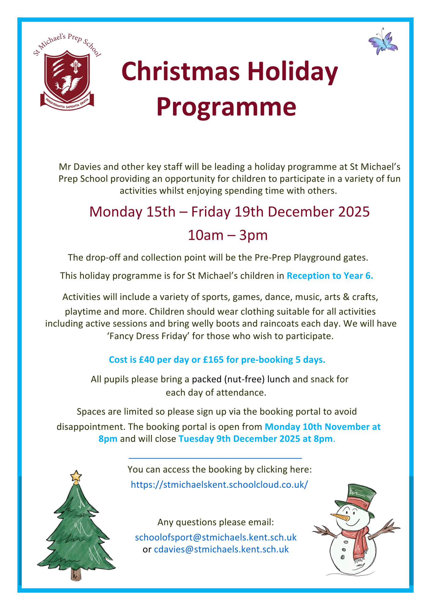 Christmas camp flyer