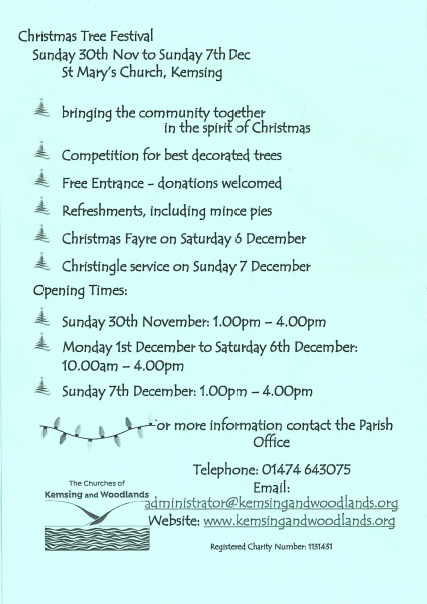 Kemsing Xmas Tree festival