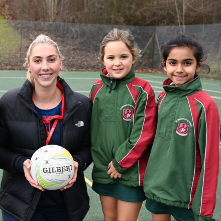 Professional netball star returns to St Michael's Prep