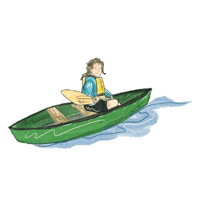Girl on boat