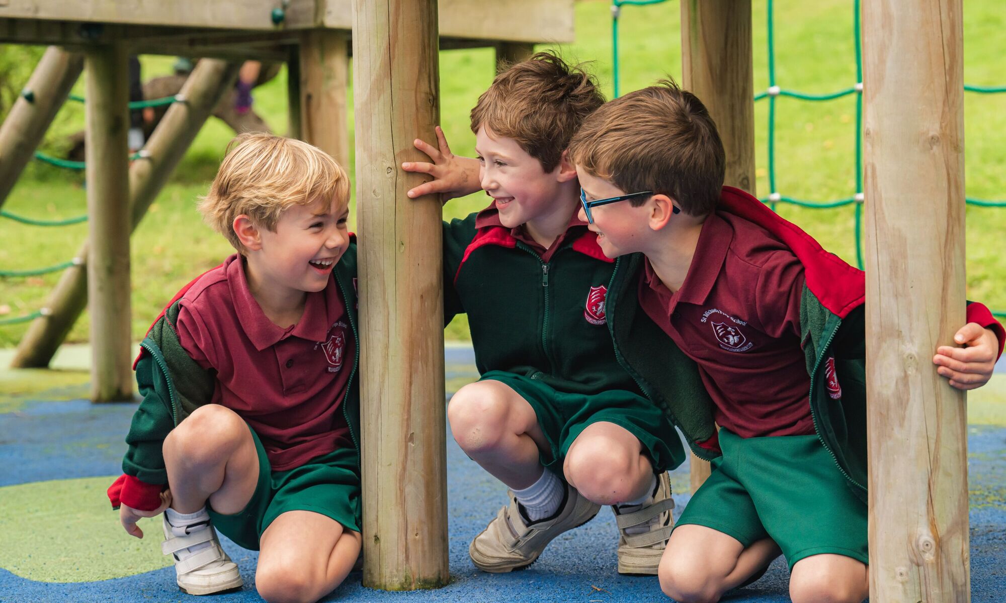 St Michael's Prep School boys playing